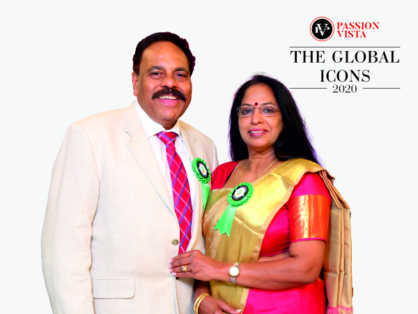 Passion Vista felicitated Mr & Mrs. Gopinathan Nair with “The Global Icon 2020”