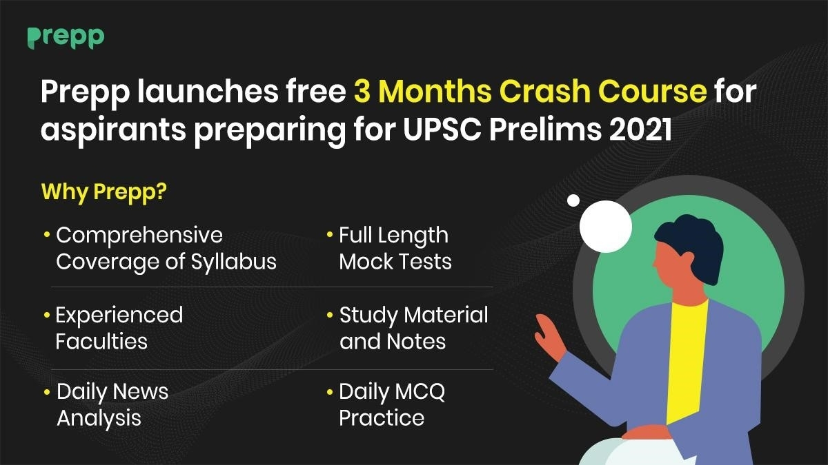 Prepp Launches Free Crash Course for UPSC Prelims 2021 - Digpu News